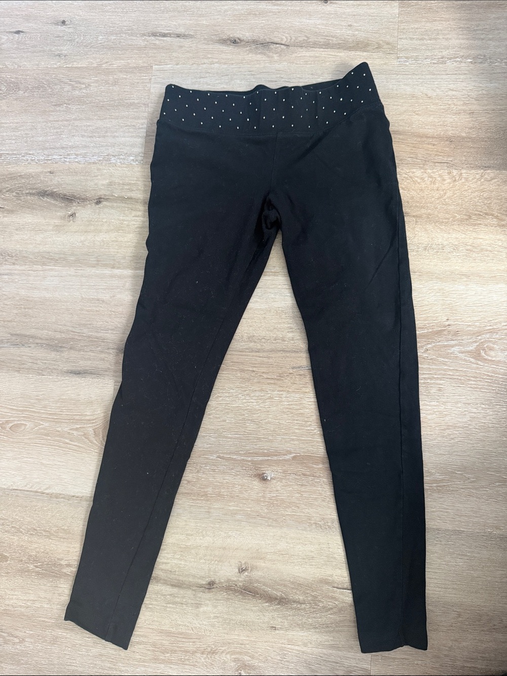 Express Black Studded Waistband Leggings